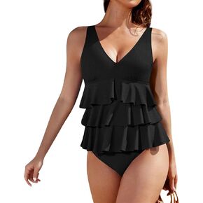 Yesunpxs Womens One Piece Swimsuit 2025 Sexy Swimwear Slimming Beach Tummy Control Bathing Suits Beach Vacation Clothes