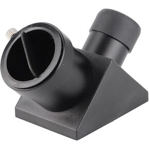 1.25 Inch Zenith Mirror, Fully Coated Lens with Cover 90 Degree Diagonal Adapter for 1.25 Inch Eyepiece 0.965 Inch Telescope Focuser