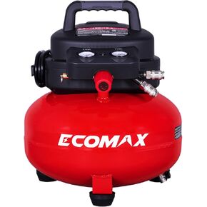 ضاغط الهواء ، ضاغط الهواء فانكاك 6 جالون ، كحد أقصى 150 رطل ، 2.6 CFM @90 psi ، ضاغط الهواء الخالي من الزيت للمنزل والموظف ، الطراز الأحمر: 0210673