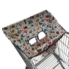 Shopping Cart Cover - Baby Safety Cart Cover with Cute Prints, infantt Seat Protector | Easy-to-Use Shopping Cart Seat Cover, Comfortable Shopping Cart Cover for Highchairs, Swings, and Toddler Carts