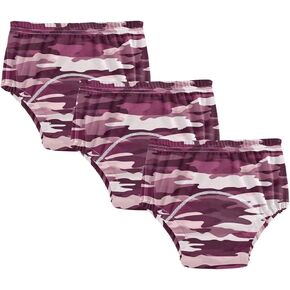 Baby Potty Training Undies Reusable Sleep Boxer Briefs Underwear Underwear Briefs for Toddler Girls 3T Camouflage Burgundy and White