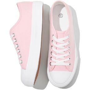 Uoidru White Tennis Canvas Shoes for Women Black Canvas Sneakers Womens Womens
