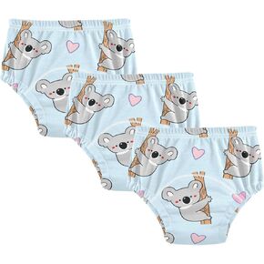 Toddler Potty Training Underwear Cotton Absorbent Soft Baby Girl Boy Potty Training Pant 2T-5T