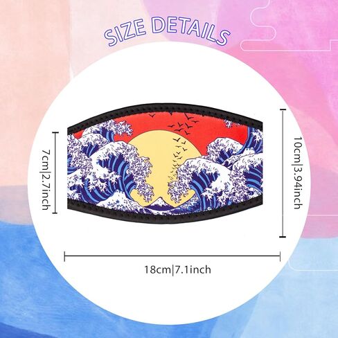 قناع الغوص صفعة الأشرطة غطاء نمط خمر النيوبرين نظارات السباحة حزام النظارات عصابة الرأس أجزاء الملحقات للغوص السباحة غص Freediving الرياضات المائية 4 قطعة in Kuwait