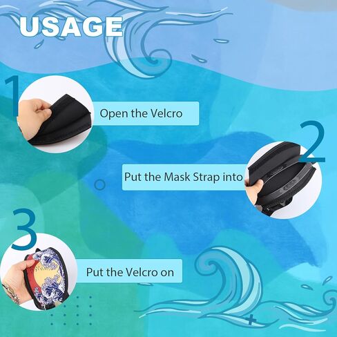 قناع الغوص صفعة الأشرطة غطاء نمط خمر النيوبرين نظارات السباحة حزام النظارات عصابة الرأس أجزاء الملحقات للغوص السباحة غص Freediving الرياضات المائية 4 قطعة in Kuwait