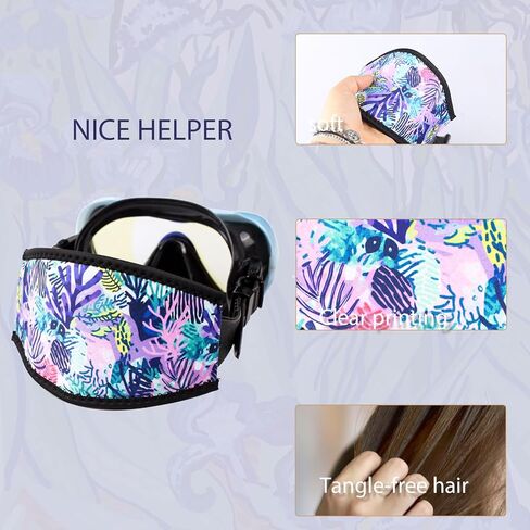 قناع الغوص صفعة الأشرطة غطاء نمط خمر النيوبرين نظارات السباحة حزام النظارات عصابة الرأس أجزاء الملحقات للغوص السباحة غص Freediving الرياضات المائية 4 قطعة in Kuwait