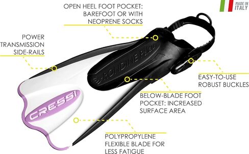Cressi Italian Design Premium Tempered Glass Lens Frameless Scuba Snorkeling Dive Mask - Dry Snorkel - and Palau Short Snorkeling Fin and Snorkel Set Gear Bag, BKBL-SM in Saudi Arabia