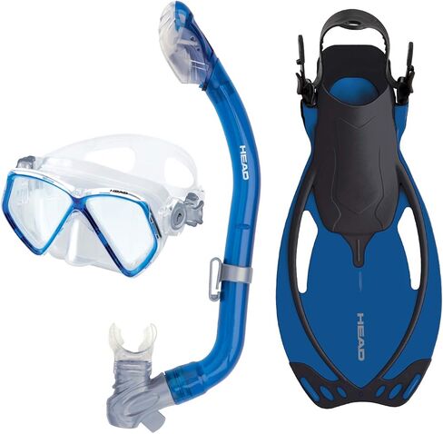 مجموعة قناع تنفس للرأس للصغار بقناع زعنفة مع حقيبة سفر in Kuwait