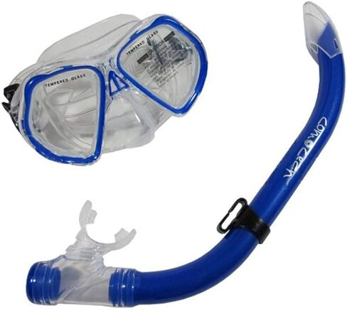 Scuba Choice Comocean Youth Kids Pink Silicone Snorkeling Mask and Snorkel Set in Kuwait