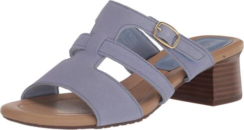 Clarks Women's Desirae Palm Heeled Sandal, Dusty Rose Leather, 8 Wide in Saudi Arabia