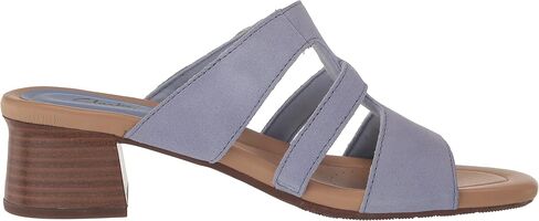 Clarks Women's Desirae Palm Heeled Sandal, Dusty Rose Leather, 8 Wide in Saudi Arabia
