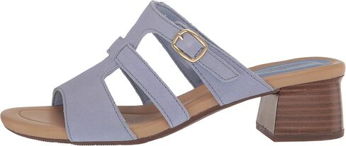 Clarks Women's Desirae Palm Heeled Sandal, Dusty Rose Leather, 8 Wide in Saudi Arabia