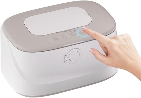 Baby Wet Wipe Heater, Large Capacity Uniform Heating, Constant Temperature Wet Wipe Dispenser, Ultra Quiet Design, Suitable for Baby Care and Facial Cleaning (White USB) in Saudi Arabia