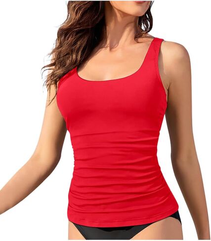 Two Piece Tankini Bathing Suits for Women Modest Swimwear Athletic Tankini Top with Underwear Tummy Control Swimsuit in Saudi Arabia