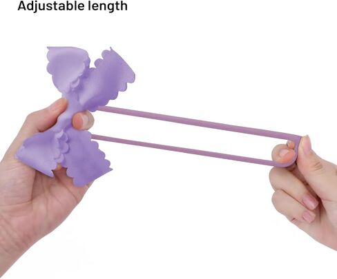 Gumdrop Scalloped Satin Baby Bow Headband - Lavender | For Newborns, Infants, Toddlers | Hair Accessories for Baby Girls in Saudi Arabia