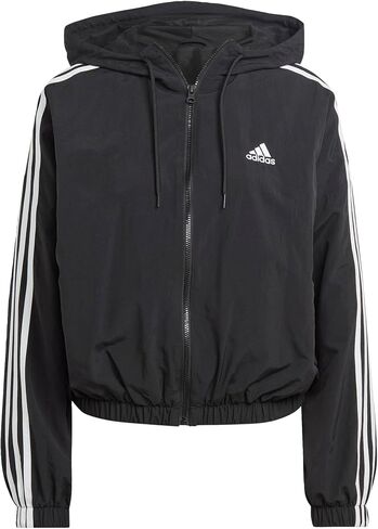 adidas Women's Essentials 3-Stripes Woven Windbreaker in Saudi Arabia