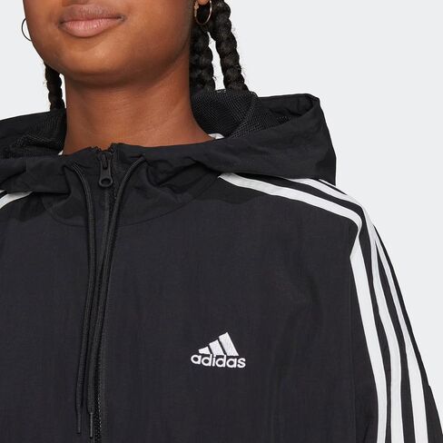 adidas Women's Essentials 3-Stripes Woven Windbreaker in Saudi Arabia