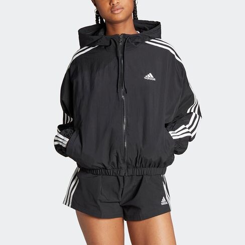 adidas Women's Essentials 3-Stripes Woven Windbreaker in Saudi Arabia