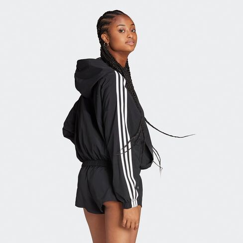 adidas Women's Essentials 3-Stripes Woven Windbreaker in Saudi Arabia
