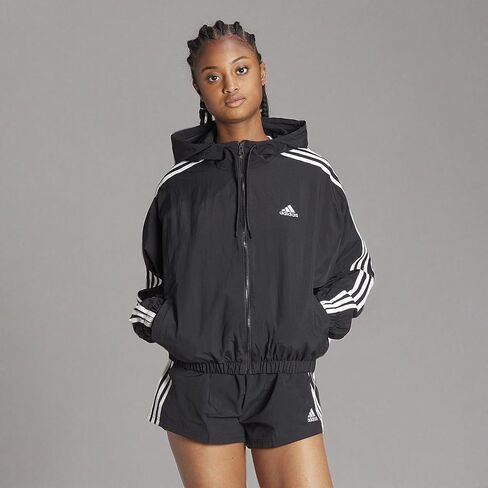 adidas Women's Essentials 3-Stripes Woven Windbreaker in Saudi Arabia