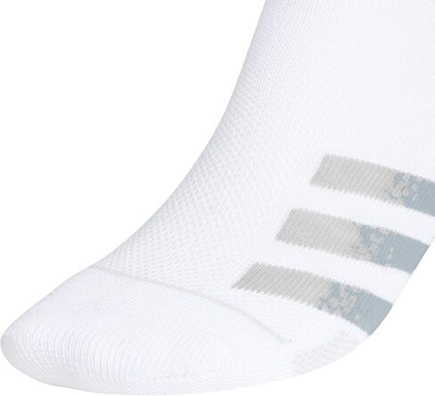 جوارب Adidas الرجالية Superlite Stripe 3 منخفضة القطع (3 أزواج)، أسود/رمادي ليلي/رمادي أونيكس، مقاس كبير in Kuwait