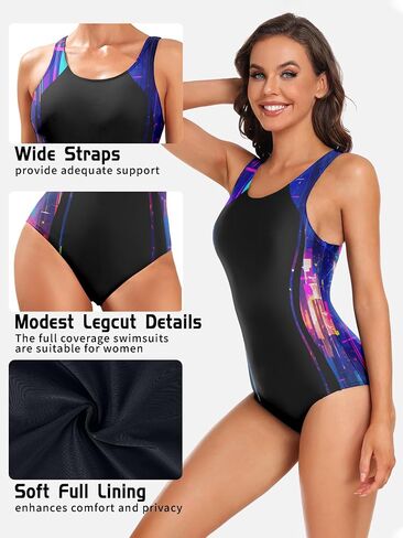 Women's Athletic One-Piece Swimsuit, Training Sport Swimwear, Bathing Suit in Saudi Arabia