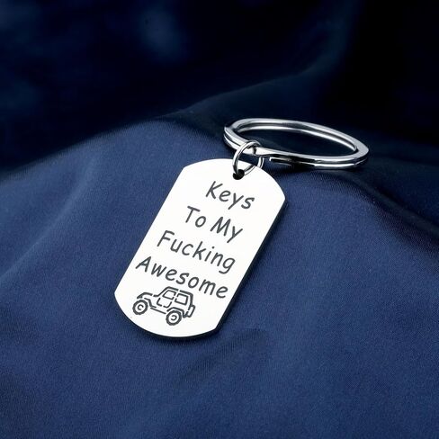 BLEOUK Keys to My Fucking Awesome Car Vintage Car Keychain for Her Him in Kuwait
