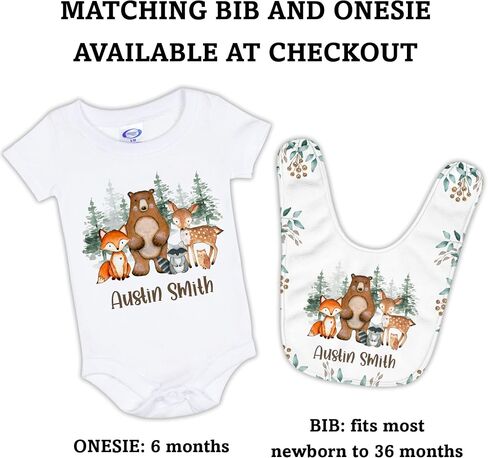 Arteaga Personalized Baby Phinkets for Boys ، بطانيات أطفال مخصصة للأولاد ، بطانية أطفال وودلاند ، أفضل هدية للطفل ، المولود الجديد ، الأم الجديدة ، الصوف الفخم الفائق ، 30'x40 '' in Kuwait
