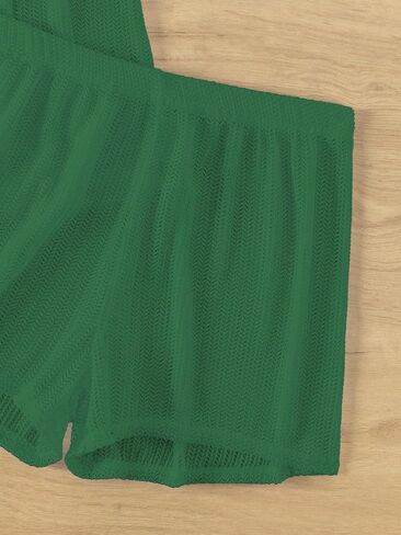 swimsuit coverup for women Beach Short Sleeve Blouse And Shorts Cover Up Set in Saudi Arabia