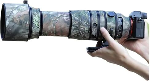 CHASING BIRDS Camouflage Waterproof Lens Coat for Sigma 150-600mm F5-6.3 DG DN OS Sports Rainproof Lens Protective Cover (Shadow Black) in Saudi Arabia