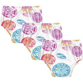 Baby Girls Underwear Potty Training Leakproof Traing Underpants Training Pants for Infant 2T Circle Pattern White