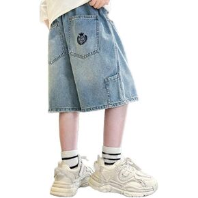 Boy Baggy Jorts High Waisted Wide Leg Loose Denim Shorts Cute Casual Y2k 2025 Trendy Summer Shorts with Pockets