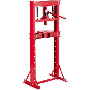 Press Hydraulic Shop Press ، 6 طن H-Frame Floor Floor Shop Press Press Hydraulic Press مع لوحات الصحافة ، الأحمر