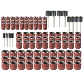 102x Carborundum 120# Drum Sanding Kit for Rary Tool W/ 1/2'' 3/8'' 1/4'' Home