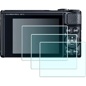 واقي الشاشة متوافق مع Canon PowerShot SX730 HS SX740 HS كاميرا (للملحقات) ، 0.3 مم عالي الوضوح 9H صلابة شاشة LCD Premium Glass