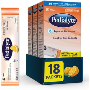 Pedialyte Electrolyte Powder Packets, Grape, Hydration Drink, 18 Single-Serving Powder Packets