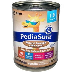 Pediasure 1 Cal مع الألياف (الفانيليا) 8-FL-OZ/CAN 1 حالة من 24