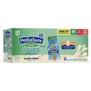 Pediasure 1.5 Cal Complete Balanced Nutrition, Vanilla with Fiber - 8 Ounce, 1 case of 24