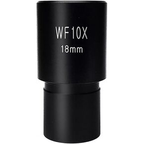 Microscope Observation Microscope Eyepieces-Wide Field WF10X Eyepiece Field View 18mm for Biological Microscope Optical Lens Ocular with or Without Reticle Scale(with Scale)
