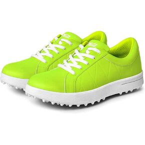 Ladies Golf Shoes, Waterproof Walking Shoes Leather Spikeless Golf Sport Sneaker Comfort Non Slip Sport Athletic Trainer