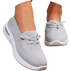 Women Comfy Orthopedic Walking Shoes, 2025 New Wide Width Orthopedic Shoes Non Slip Lightweight Breathable Slip On Arch Support Non-Slip Sneakers