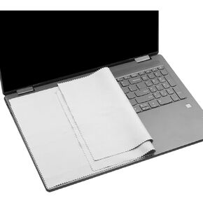 2 Pack 17-17.3 inch Microfiber Liner Cleaning Cloth with Screen Keyboard Imprint Protection for HP/DELL/Lenovo/ASUS/Acer/Samsung/MSI/LG, etc. (Compatible with 17-17.3 inch Laptops with Numeric Keypad)