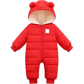 Baby Boys Girls Down Snowsuit Toddler Infant Bear Ear Hooded Puffer Jumpsuit Kids Winter Kids Coats Girls Size 12