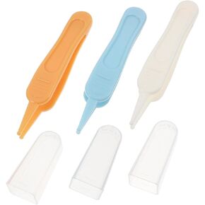 BESPORTBLE 3pcs Nose Cleaning Tweezers Safe and Durable Cleaning Clips for Boy Girl Ears Nose and Navel Easy to Use with Grooved Finger Portion Suitable for Boys