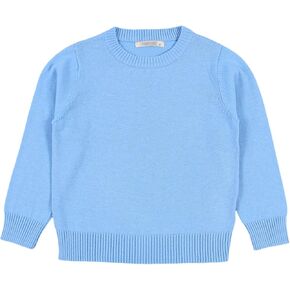 Toddler Baby Girl Boys Sweater Crew Neck Long Sleeve Candy Color Knitted Pullover Tops Autumn Winter Sweatshirt