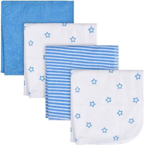 Gerber Onesies 4-Pack Baby Boys Stars Washcloths