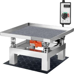 Concrete Vibration Table, Speed Controller, 13.78inch x 13.78inch Stainless Steel, Vibrating Test Bench, Concrete Vibrating Tool