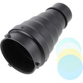 Lurrose 1 Set Professional Flash Tube Kit with Honeycomb Grid Filters Photography Accessories for Flash for Product Shots