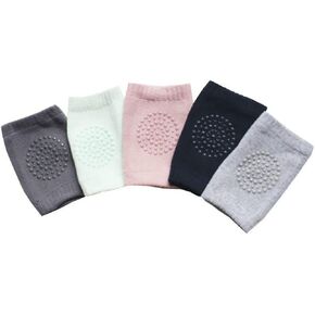 Flyou 5Pair Baby Crawling Knee Pads Anti-slip Kneepads Toddler Knee Elbow Pads Safety Protector for 9 months - 2 years
