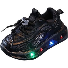 JINCAIHONG Kids Light Up Shoes Toddlers Running Sneakers with Glittery Lights Little Child's Footwear